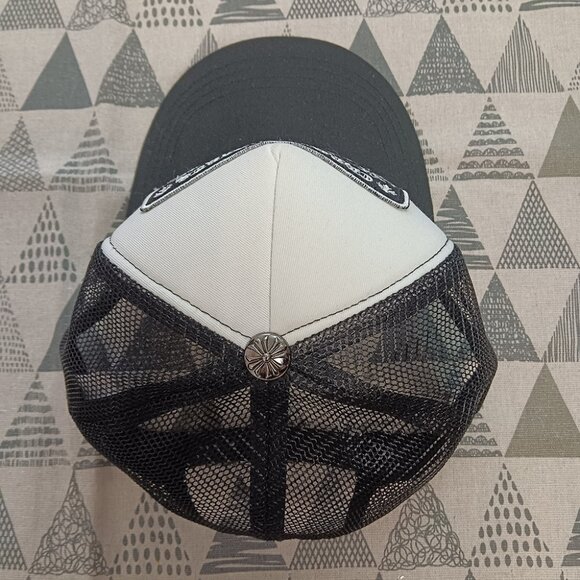 Chrome Hearts Mens Cross Embroidered Trucker Hat - Picture 4 of 6